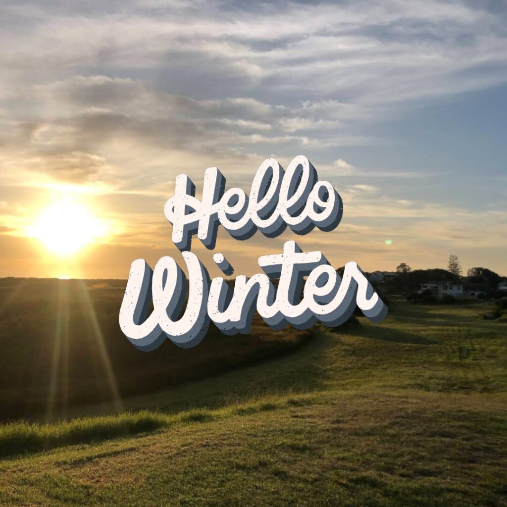 Hello Winter Instagram Post