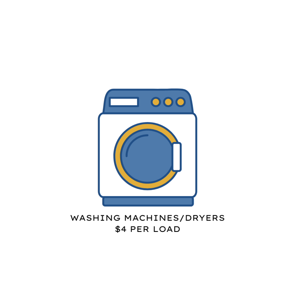 WASHING MACHINES DRYERS $2 PER LOAD