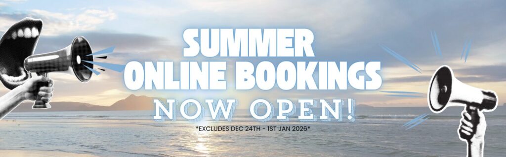 2excludes Summer online booking open header